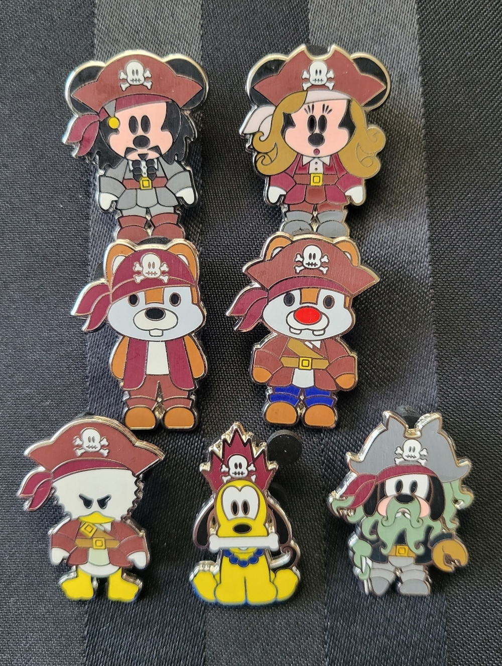 Pirates Of The Caribbean Disney Shaghai Pins Set